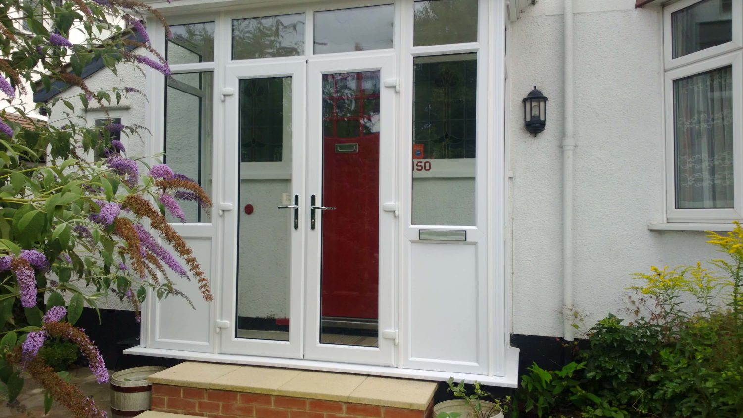 white uPVc front door roydon