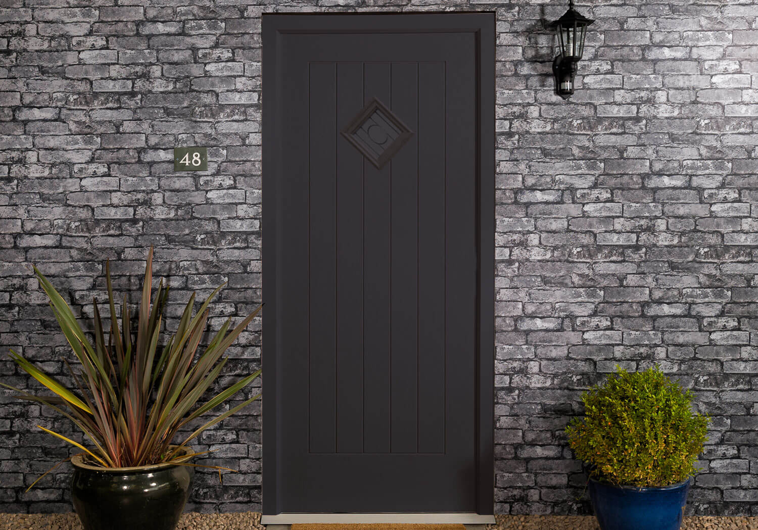 black composite door harlow