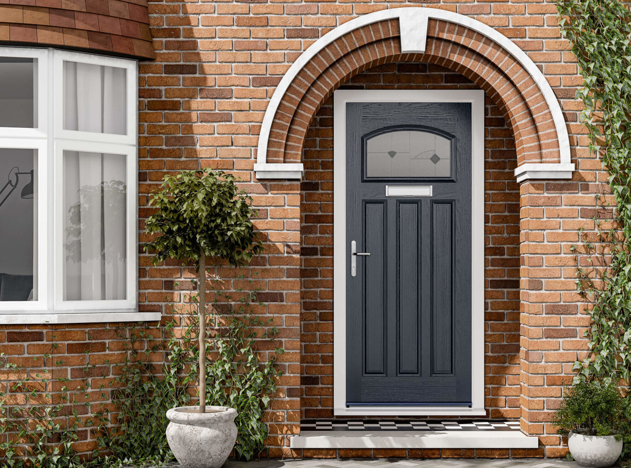 grey composite door harlow